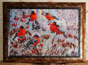 Bead Embroidery Kit Main Bead Embroidery Kit Bullfinches
