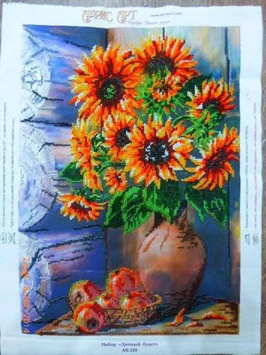 Bead Embroidery Kit Main Bead Embroidery Kit Summer bouquet