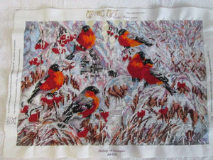 Bead Embroidery Kit Main Bead Embroidery Kit Bullfinches