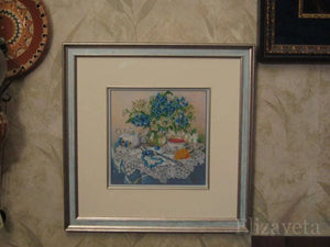 Bead Embroidery Kit Main Bead Embroidery Kit Forget-me-nots
