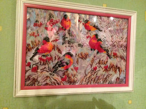Bead Embroidery Kit Main Bead Embroidery Kit Bullfinches