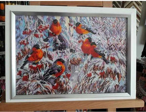 Bead Embroidery Kit Main Bead Embroidery Kit Bullfinches