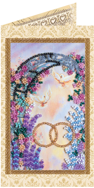 Postcards Bead Embroidery Kit Postcard bead embroidery kits Happy Wedding – 3