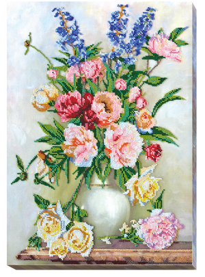 Bead Embroidery Kit Main Bead Embroidery Kit Cream bunch