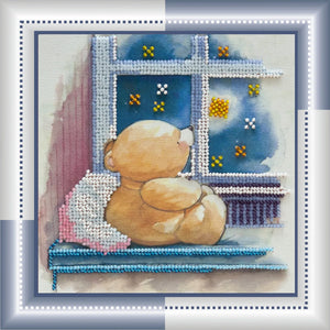Bead Embroidery Kit Mini Bead embroidery kit Starlight night