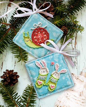Christmas and New Year Decor Kit Decoration Eared couple