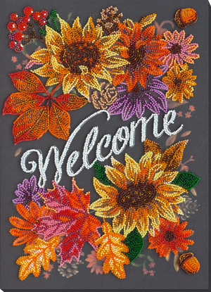 Bead Embroidery Kit Main Bead Embroidery Kit Welcoming autumn