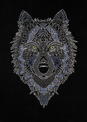 Cross Stitch Kit Cross-stitch kits Silver wolf