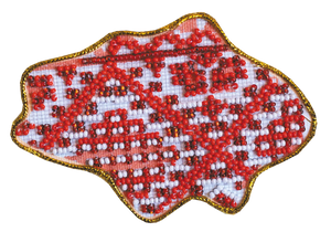 Magnets Bead Embroidery Kit Kits for embroidery with beads magnets "Map of Ukraine" Poltava region
