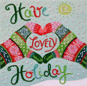 Bead Embroidery Kit Mid-sized bead embroidery kit Have a lovely holidays