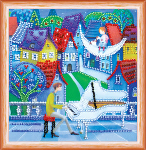 Bead Embroidery Kit Mini Bead embroidery kit Moon melody