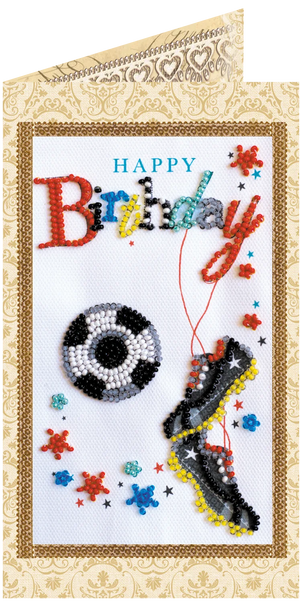 Postcards Bead Embroidery Kit Postcard Bead embroidery kit To my footballer
