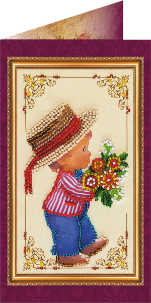 Postcards Bead Embroidery Kit Congratulations – 7