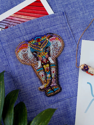Bead Embroidery Kit On Clothes Decoration Miracle of India-A