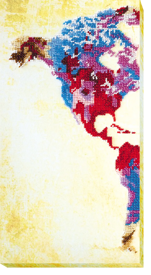 Bead Embroidery Kit Main Bead Embroidery Kit World map - 1