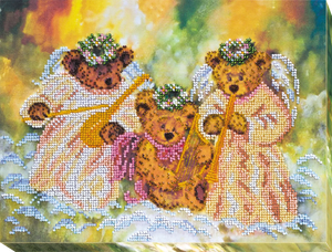 Bead Embroidery Kit Main Bead Embroidery Kit Bears-angels