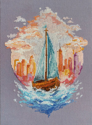 Cross Stitch Kit Cross-stitch kits On the waves of adventure