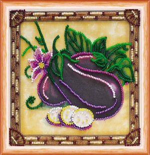 Bead Embroidery Kit Mini Bead embroidery kit Eggplant