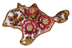 Magnets Bead Embroidery Kit Kits for embroidery with beads magnets "Map of Ukraine" Autonomous Republic of Crimea