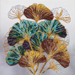 Bead Embroidery Kit Mid-sized bead embroidery kit Emerald branch