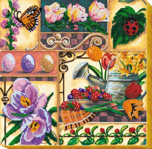 Bead Embroidery Kit Main Bead Embroidery Kit Spring treasures