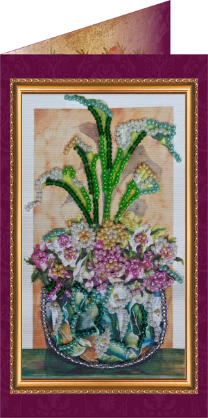 Postcards Bead Embroidery Kit Flowers – 2