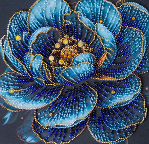 Bead Embroidery Kit Mid-sized bead embroidery kit Royal Bloom