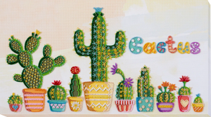 Bead Embroidery Kit Main Bead Embroidery Kit Cactuses