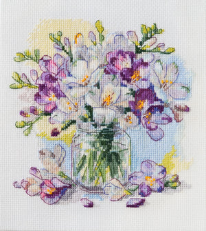Cross Stitch Kit Cross-stitch kits The first bouquet
