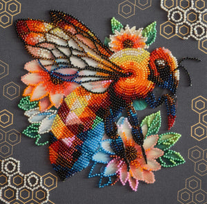 Bead Embroidery Kit Mid-sized bead embroidery kit Honey mosaic