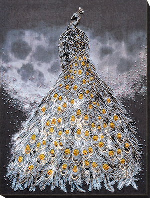 Bead Embroidery Kit Main Bead Embroidery Kit Gold in silver