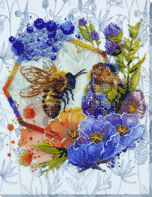 Bead Embroidery Kit Main Bead Embroidery Kit Flower honey