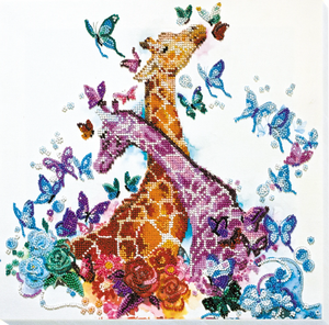 Bead Embroidery Kit Main Bead Embroidery Kit Spotty giraffes