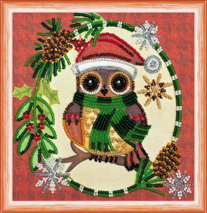 Bead Embroidery Kit Mini Bead embroidery kit Christmas motif
