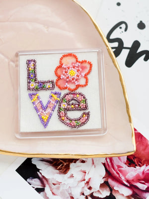 Magnets Bead Embroidery Kit Magnets Bead embroidery kit Declaration of love
