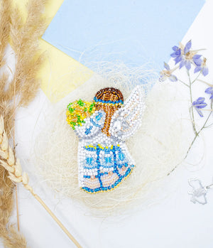 Brooch Embroidery Kit Decoration Ukrainian girl (Decoration)