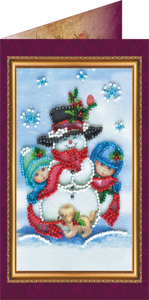Postcards Bead Embroidery Kit Postcard Bead embroidery kit Happy New Year – 8