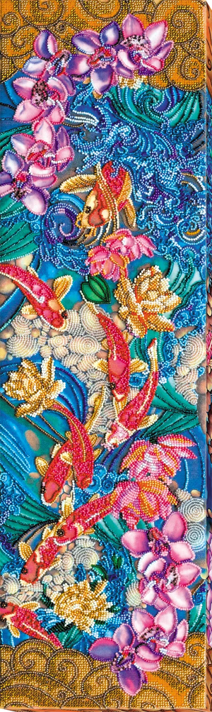 Bead Embroidery Kit Main Bead Embroidery Kit Koi carps