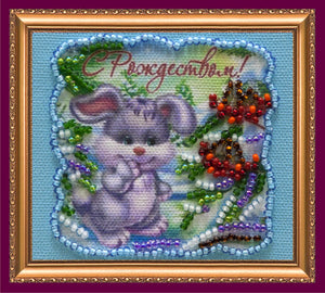 Magnets Bead Embroidery Kit Merry Christmas - 1