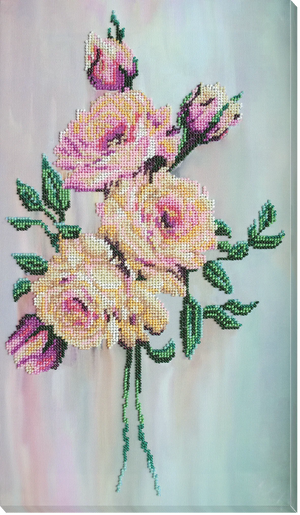 Bead Embroidery Kit Main Bead Embroidery Kit Gentle roses