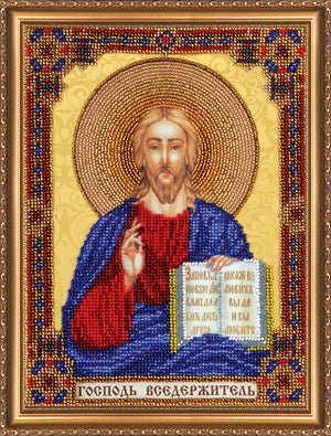 Bead Embroidery Kit Main Bead Embroidery Kit Home iconostasis «The Lord God Almighty»