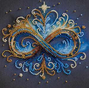 Bead Embroidery Kit Mini Bead embroidery kit Infinity