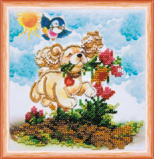 Bead Embroidery Kit Mini Bead embroidery kit In to the happiness