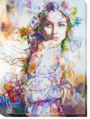 Bead Embroidery Kit Main Bead Embroidery Kit Spring mood (People)