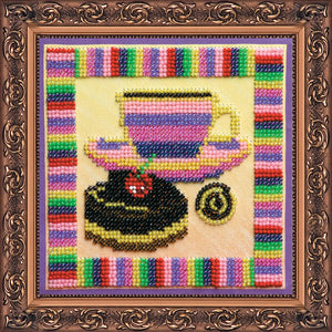 Bead Embroidery Kit Main Bead Embroidery Kit Chocolate