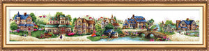 Cross Stitch Kit Cross-stitch kits Fairytale town (Landscape)