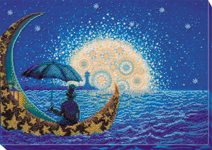 Bead Embroidery Kit Main Bead Embroidery Kit Moonlight Sonata