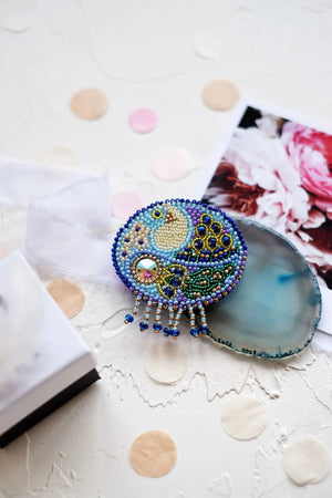 Brooch Embroidery Kit Decoration Bird