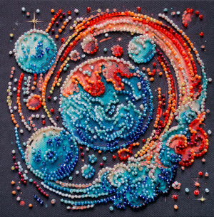 Bead Embroidery Kit Mini Bead embroidery kit Cosmic energy