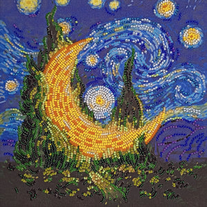 Bead Embroidery Kit Mid-sized bead embroidery kit Cypress moon
